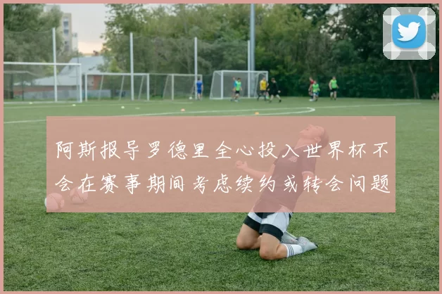 阿斯报导罗德里全心投入世界杯不会在赛事期间考虑续约或转会问题